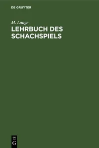 Lehrbuch des Schachspiels_cover