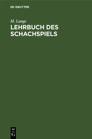 Lehrbuch des Schachspiels