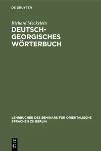 Deutsch-Georgisches Wörterbuch_cover