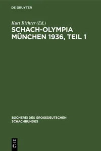 Schach-Olympia München 1936, Teil 1_cover