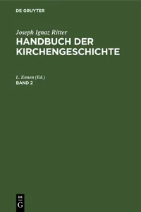 Joseph Ignaz Ritter: Handbuch der Kirchengeschichte. Band 2_cover