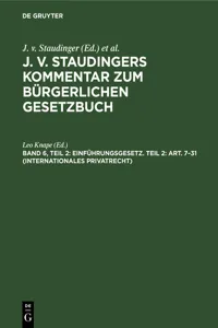 Einführungsgesetz. Teil 2: Art. 7–31_cover