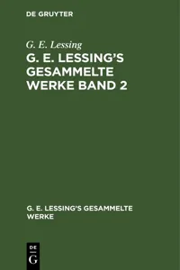 G. E. Lessing: G. E. Lessing's gesammelte Werke. Band 2_cover