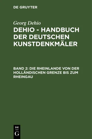 Die Rheinlande von der holländischen Grenze bis zum Rheingau