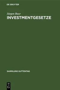 Investmentgesetze_cover