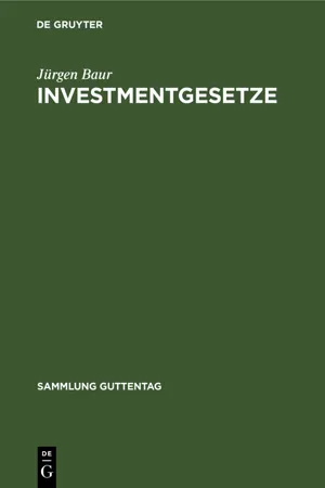 Investmentgesetze