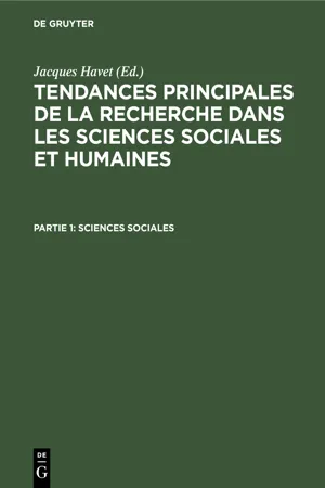 Sciences sociales