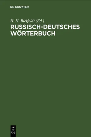 Russisch-deutsches Wörterbuch