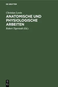 Anatomische und physiologische Arbeiten_cover