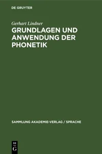 Grundlagen und Anwendung der Phonetik_cover
