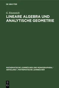 Lineare Algebra und analytische Geometrie_cover