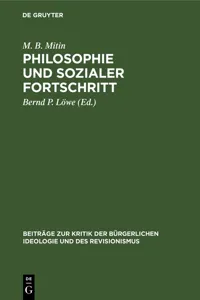 Philosophie und sozialer Fortschritt_cover