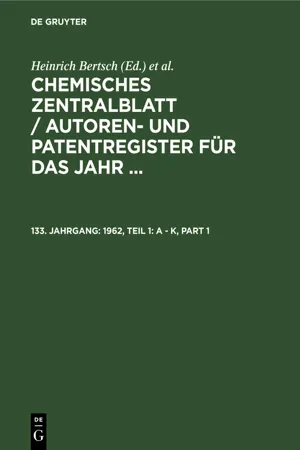 1962, Teil 1: A - K