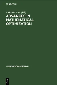 Advances in Mathematical Optimization_cover