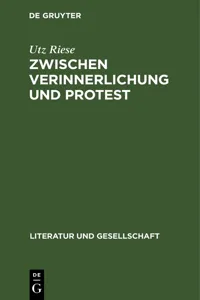 Zwischen Verinnerlichung und Protest_cover