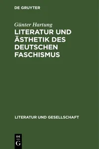 Literatur und Ästhetik des deutschen Faschismus_cover