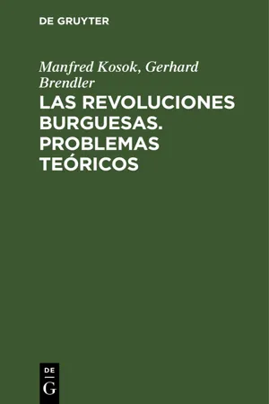 Las Revoluciones Burguesas. Problemas Teóricos