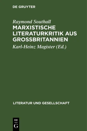 Marxistische Literaturkritik aus Großbritannien