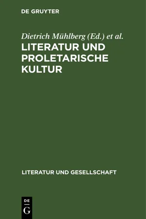 Literatur und proletarische Kultur