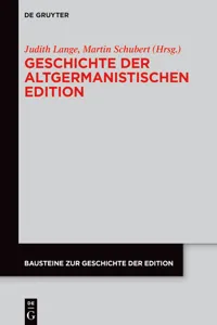 Geschichte der altgermanistischen Edition_cover