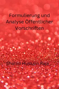 Formulierung und Analyse Öffentlicher Vorschriften_cover