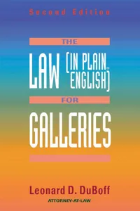 The Law for Galleries_cover