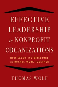 Effective Leadership for Nonprofit Organizations_cover