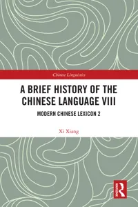 A Brief History of the Chinese Language VIII_cover
