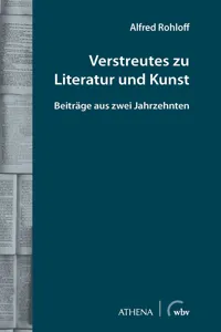 Verstreutes zu Literatur und Kunst_cover