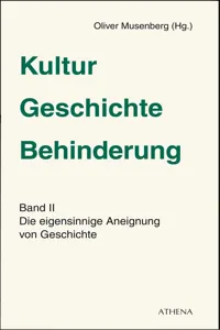 Kultur - Geschichte - Behinderung, Band 2_cover