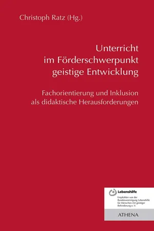 Unterricht im Förderschwerpunkt geistige Entwicklung