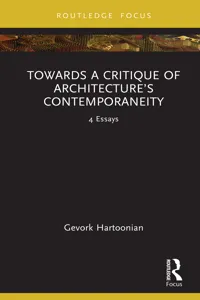 Towards a Critique of Architecture's Contemporaneity_cover