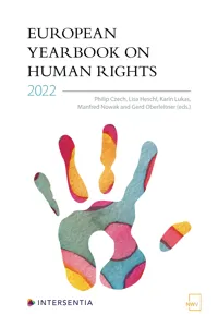 European Yearbook on Human Rights 2022_cover