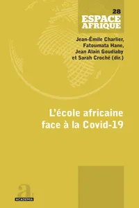 L'école africaine face à la Covid-19_cover