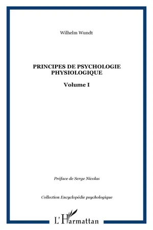 Principes de psychologie physiologique