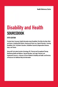 Disability and Health Sourcebook, Fifth Edition_cover