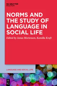 Norms and the Study of Language in Social Life_cover