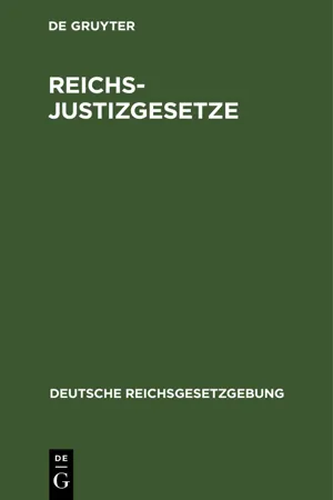 Reichs-Justizgesetze