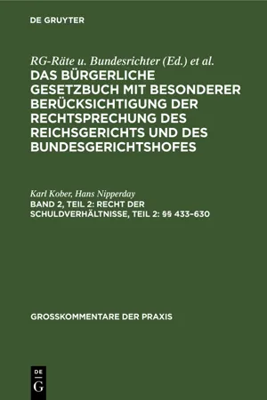 Recht der Schuldverhältnisse, Teil 2: §§ 433–630