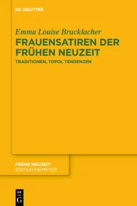 Frauensatiren der Frühen Neuzeit_cover