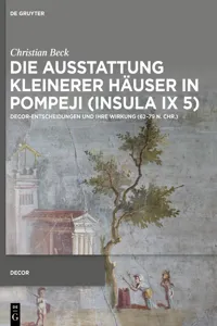 Die Ausstattung kleinerer Häuser in Pompeji_cover