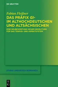 Das Präfix gi- im Althochdeutschen und Altsächsischen_cover