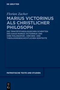 Marius Victorinus als christlicher Philosoph_cover