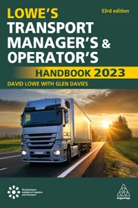 Lowe's Transport Manager's and Operator's Handbook 2023_cover