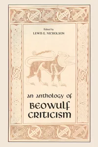 Anthology of Beowulf Criticism, The_cover