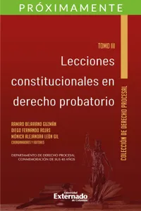 Lecciones constitucionales de derecho probatorio. Tomo III._cover