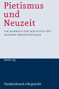 Pietismus und Neuzeit Band 45 – 2019_cover