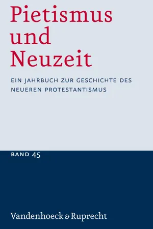 Pietismus und Neuzeit Band 45 – 2019