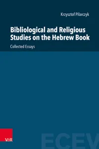 Bibliological and Religious Studies on the Hebrew Book_cover