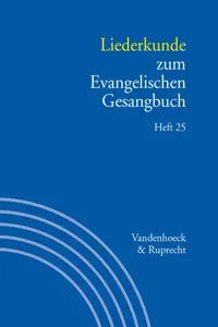 Liederkunde zum Evangelischen Gesangbuch. Heft 25_cover